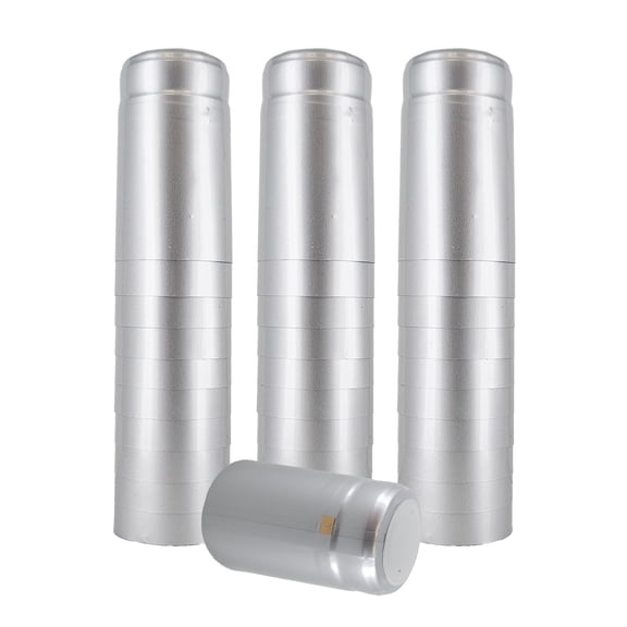 Silver PVC Shrink Capsules - 30 Per Bag
