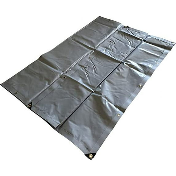 Silver PVC Vinyl Tarp Waterproof UV Resistant HD Military Grade 18oz. (Choose Size) (14' x 24')