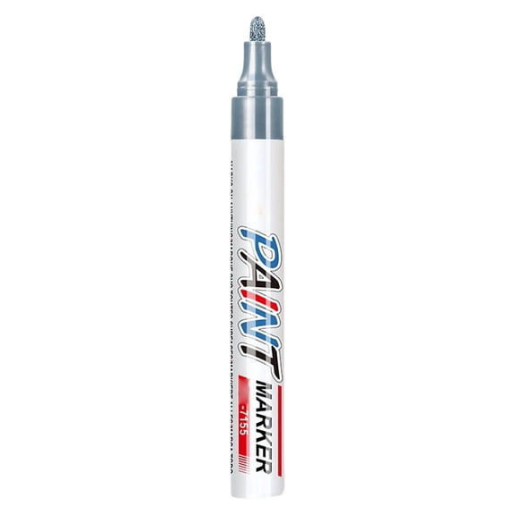 Silver Paint Markers, Oil-Based Waterproof Quick Dry Permanent Paint Pen for Rocks Painting, Wood, Fabric, Plastic, Canvas, Glass, Mugs, Metal, Tire, Stone, Diy Craft