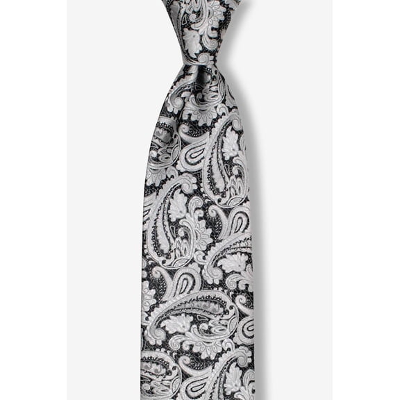 Silver Paisley Tie