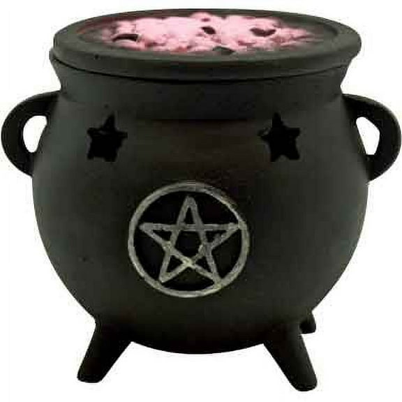Silver Pentacle Cauldron Incense Burner by Medieval Collectibles
