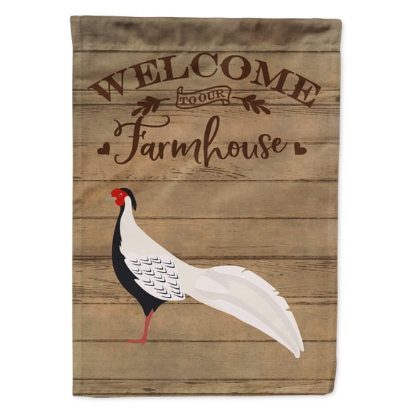 Silver Pheasant Welcome Flag Canvas House Size