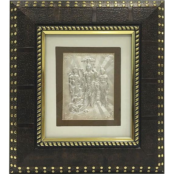 Silver Picture in Frames Ram Darbar 8"x8"