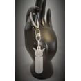 thumbnail image 1 of Silver Pill Holder with Fairy Angel on Swivel Stainless Steel Keychain - Includes Inner Vial and Velvet Pouch, 1 of 1