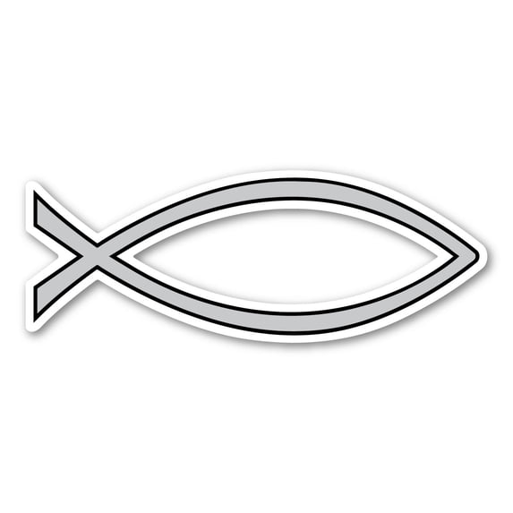 Silver Plain Fish Mini Magnet