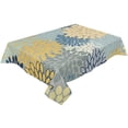 thumbnail image 1 of Silver Plant Flower Tablecloths Waterproof Kitchen Items Coffee Table For living Room Home Decor Dining Table Nappe De Table, 1 of 7