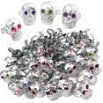 thumbnail image 1 of Silver Plastic Skull Rings for Kids, Set of 144, Halloween Party Favors, Non-Candy Trick or Treat Supplies, Pirate-Theme Goodie Bag Fillers, Spooky Classroom Rewards for Boys and Girls, 1 of 7
