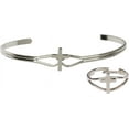 thumbnail image 1 of Silver Plate Cross Communion Bracelet / Ring Set, 1 of 1