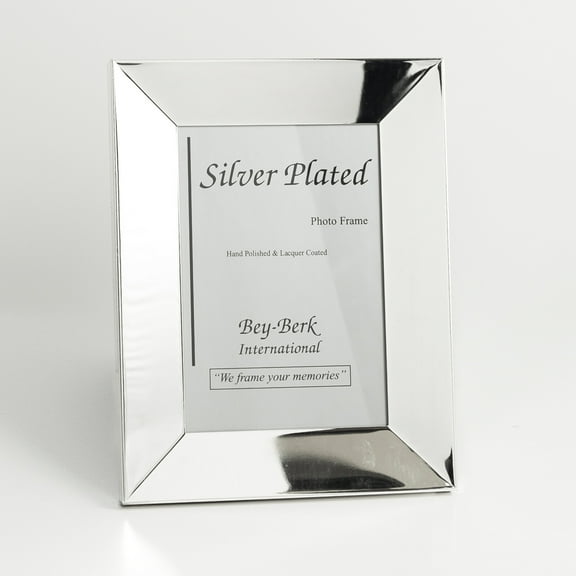 Silver Plated 4"x6" Picture Frame with Easel Back.
