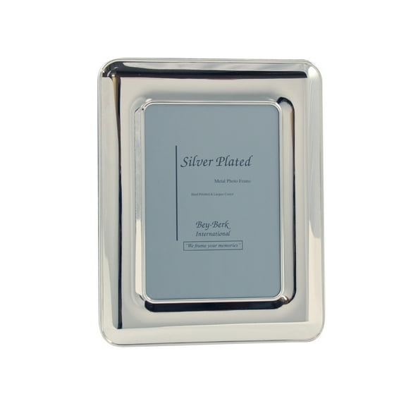 Silver Plated 5"x7" Picture Frame with Easel Back.