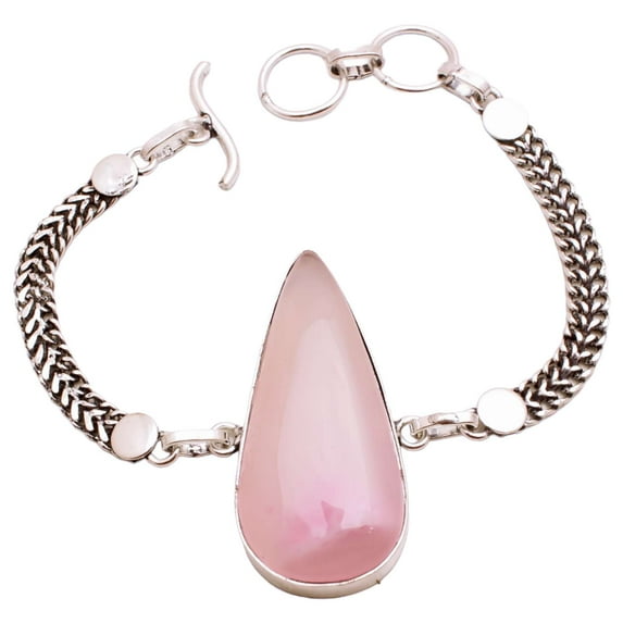 Silver Plated Bracelet For Women, Fashion Jewelry Silver Plated Bracelet, Handmade Gemstone Bracelet Jewelry For Women And Girls Charm Bracelet Agate Gemstone Bracelet, 18 Gms BR15-1179