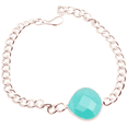 thumbnail image 1 of Silver Plated Bracelet For Women, Fashion Jewelry Silver Plated Bracelet, Handmade Gemstone Bracelet Jewelry For Women And Girls Charm Bracelet Faceted Chalcedony Gemstone Bracelet, 8 Gms BR-0335, 1 of 3