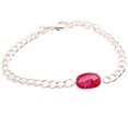 thumbnail image 1 of Silver Plated Bracelet For Women, Fashion Jewelry Silver Plated Bracelet, Handmade Gemstone Bracelet Jewelry For Women And Girls Charm Bracelet Ruby Gemstone Bracelet, 6 Gms BR-0525, 1 of 3