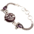 thumbnail image 1 of Silver Plated Bracelet For Women, Fashion Jewelry Silver Plated Bracelet, Handmade Gemstone Bracelet Jewelry For Women And Girls Charm Bracelet Amethyst Gemstone Bracelet, 18 Gms BRA-0849, 1 of 3