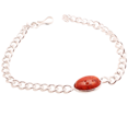 thumbnail image 1 of Silver Plated Bracelet For Women, Fashion Jewelry Silver Plated Bracelet, Handmade Gemstone Bracelet Jewelry For Women And Girls Charm Bracelet Red Jasper Gemstone Bracelet, 6 Gms BR-0445, 1 of 3
