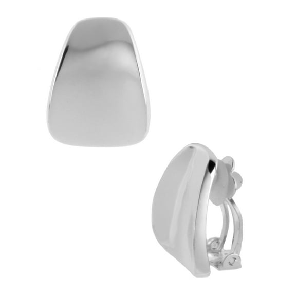 Silver-Plated Clip-On Earrings