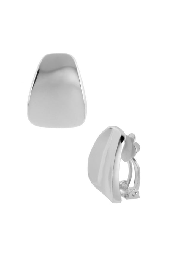 Silver-Plated Clip-On Earrings
