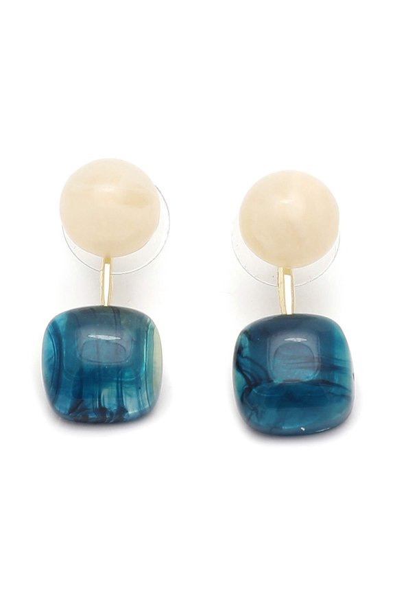 Silver Plated Designer Stone Stud