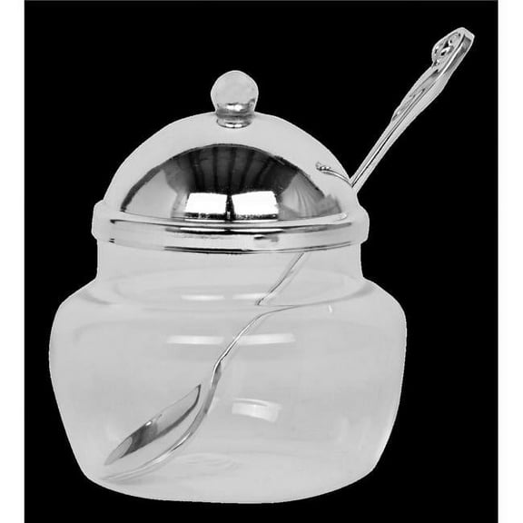 Silver Plated Dish with Spoon