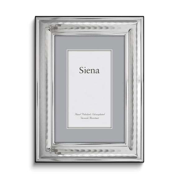 Silver Plated Hammered 4x6 Photo Frame
