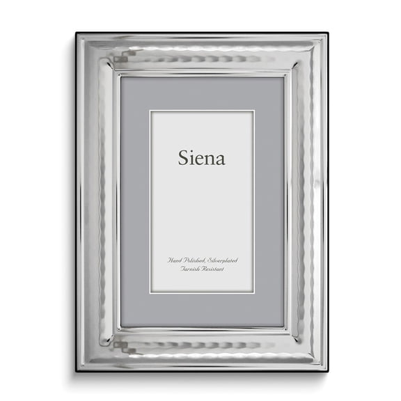 Silver Plated Hammered 5x7 Photo Frame