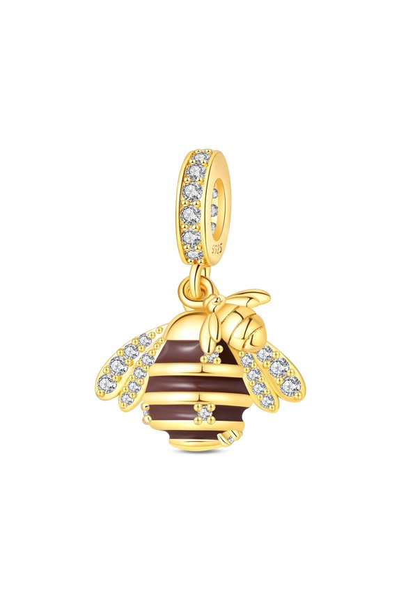 Silver Plated Honeycomb Charm Bead for Bracelet Making
