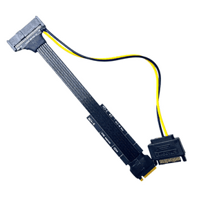 Silver-Plated M.2 for NVME to U.2 U.3 Solid State Drive SSD Adapter PCI-E 4.0 GEN4 High Speed Riser Extension Cable(C)