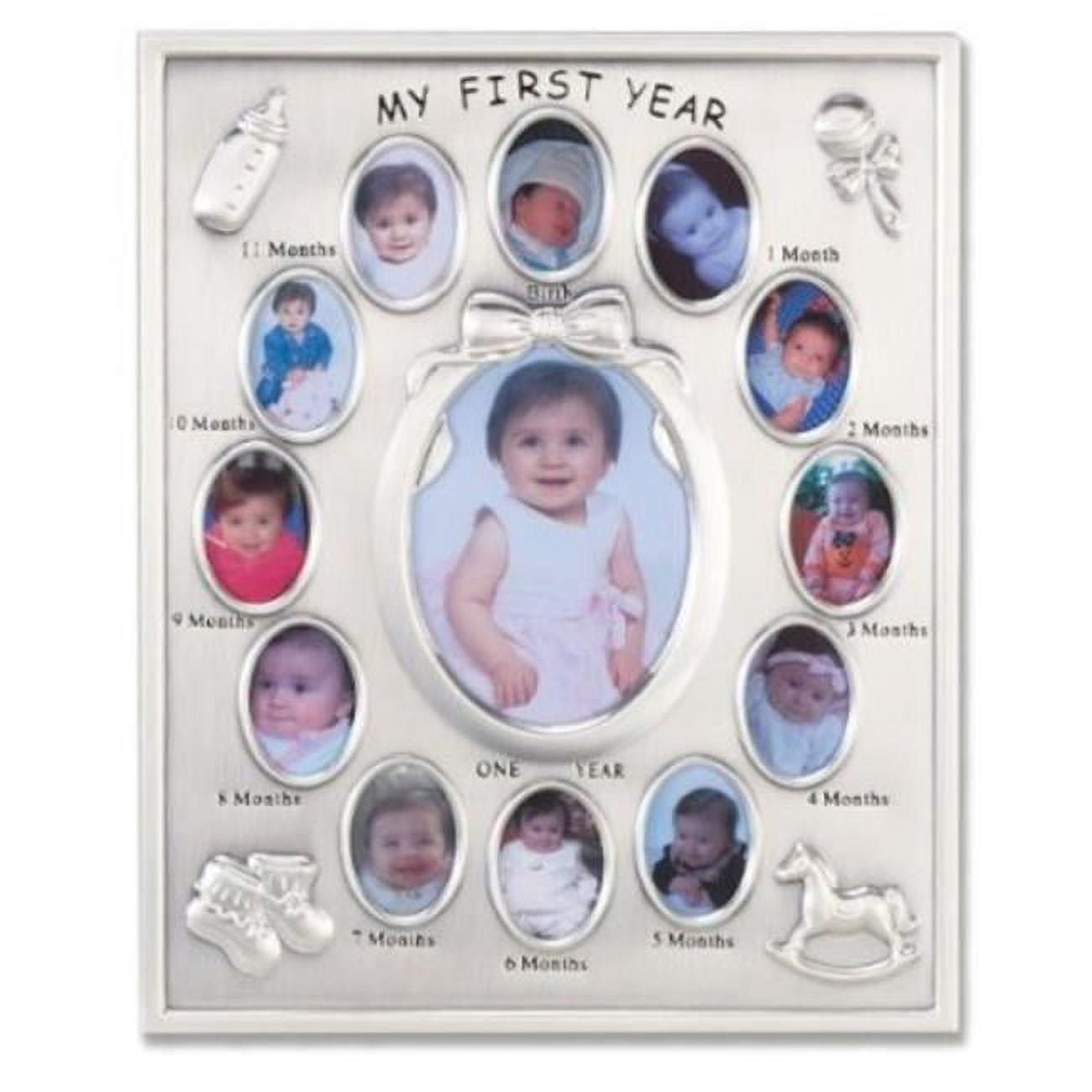 Silver Plated My First Year Picture Frame - Walmart.com