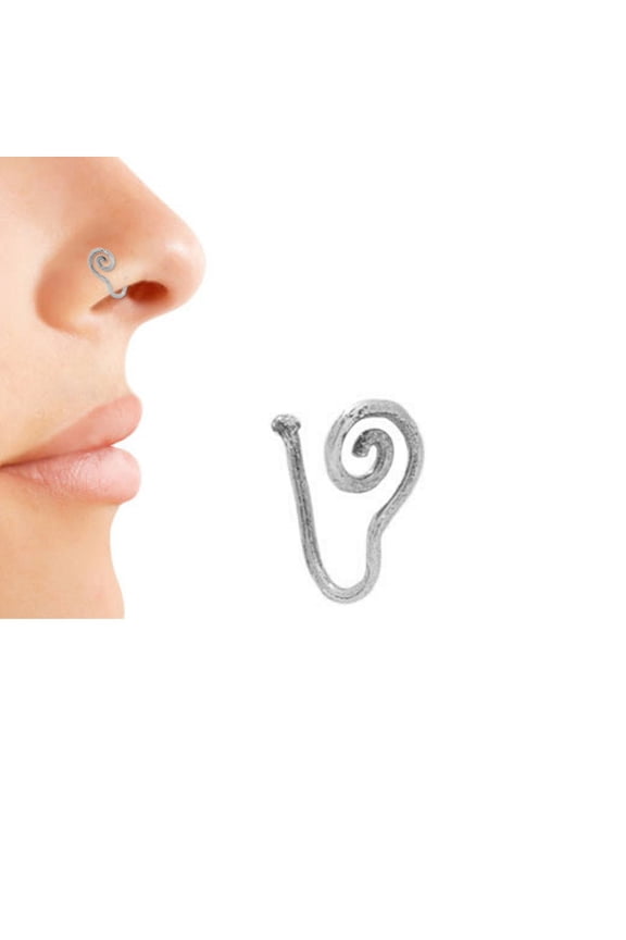 Silver-Plated Non-Piercing Universal Nose Clip