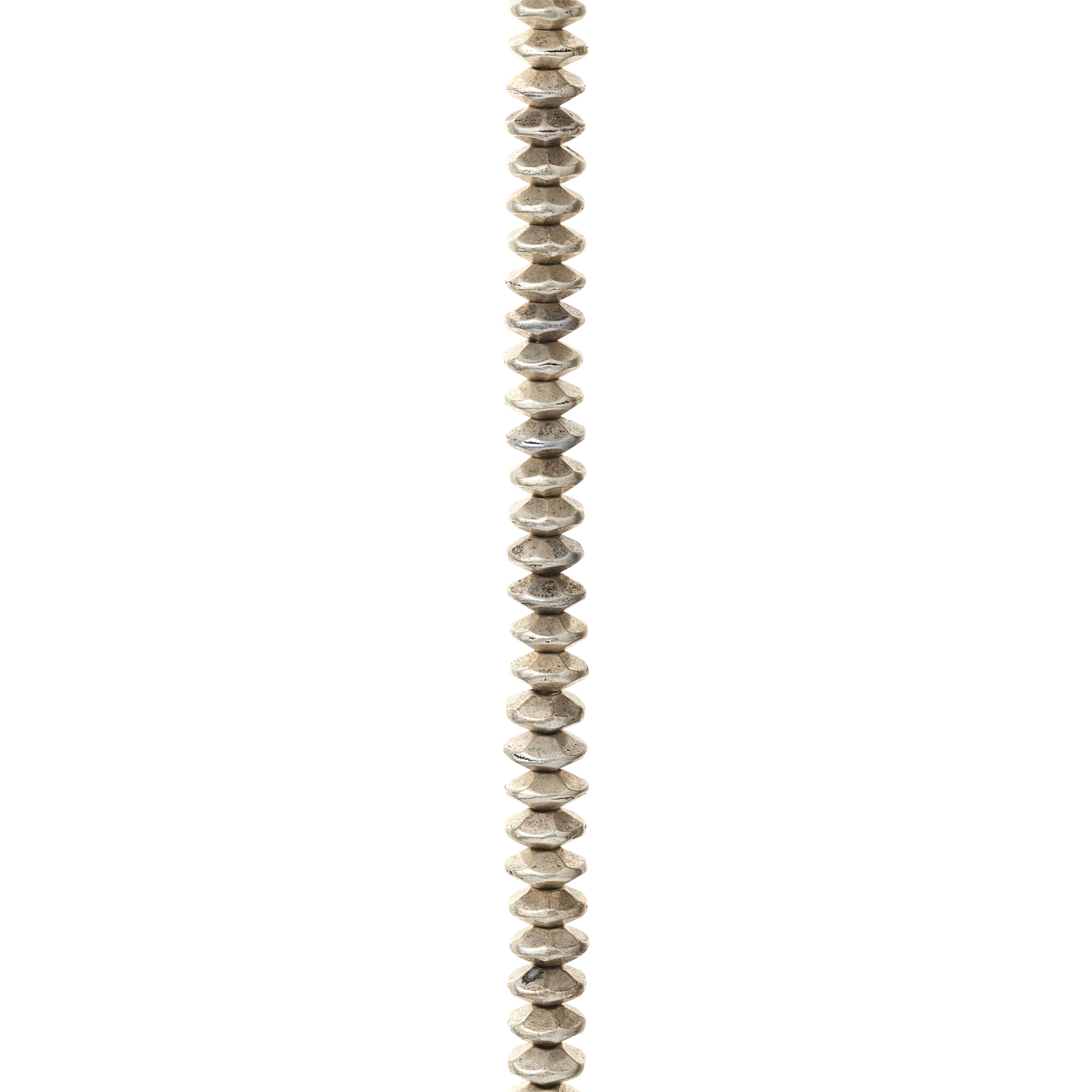 Silver Plated Rib Rondelle Beads - 6mm by Bead Landing™ - Walmart.com
