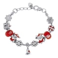 thumbnail image 1 of Silver Plated Santa Snowflake Charm Bracelet, 1 of 1