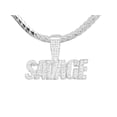 thumbnail image 1 of Silver Plated Savage Pendant 20" Miami Cuban Chain Necklace Set MCP 1195 S, 1 of 4