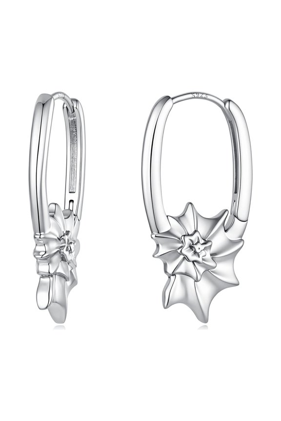 Silver Plated Shell Stud Earring for Women