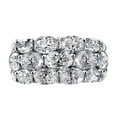 thumbnail image 1 of Silver Plated Stackable Colorful Gemstone Rings Elegant Cubic Zirconia Wedding and Promise Bands for Women Unique Jewelry for Engagement, 1 of 6