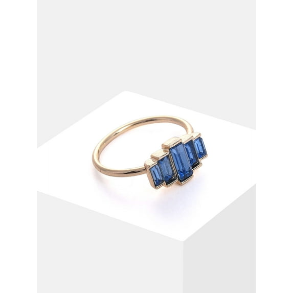 Silver Plated Stone Designer Ring