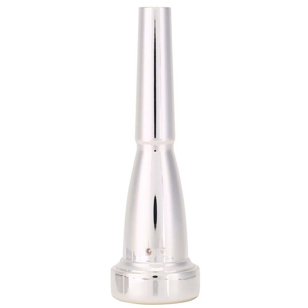 Silver-Plated Thickened Trumpet Mouthpiece, Model 3C, Musical Instrument Accessory