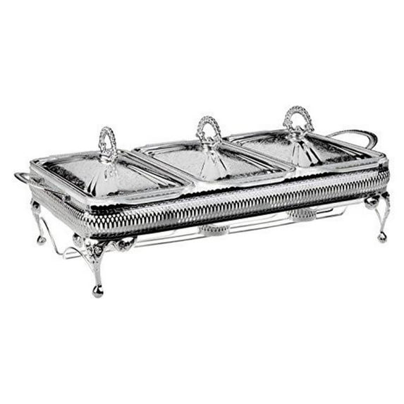 Silver Plated by Queen Anne Triple Casserole Warmer