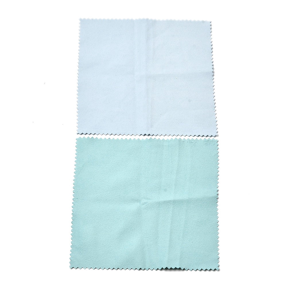 Silver Polishing Cloth Jewelry Cleaning Cloth 925 Sterling Silver Anti-Cleaner Square Random Single color or Random Mixed color 17x17cm
