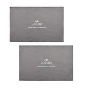 JARGOD Silver Polishing Cloth   Jewelry Tarnish Remover Cleaner for Gold Silver Platinum, 11x14" Microfiber, Pack of 2