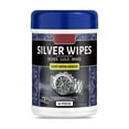 thumbnail image 1 of Silver Polishing Wipes For Removing Tarnish From Jewelry Tableware Or Decorative Items Individually Packaged For Convenient Use At Home Or While Traveling, 1 of 9