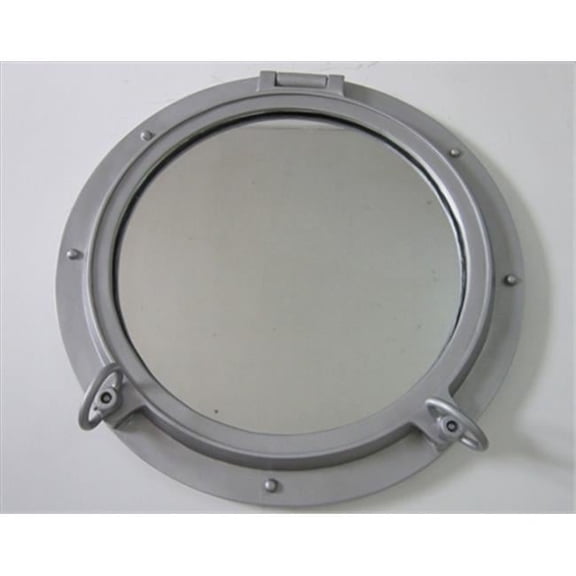 Silver Porthole Window 24 in. Port Holes Decorative Accent