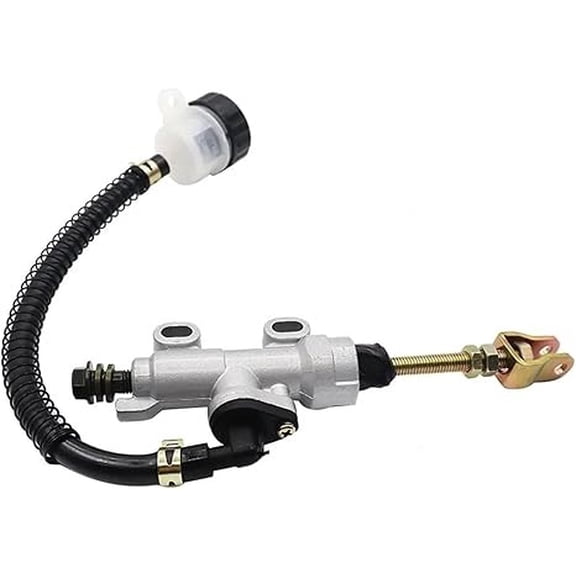 Silver Rear Foot Brake Master Cylinder Pump Quad ATV Hydraulic With Reservoir For Pit Dirt Bikes Motorcyclex Braking