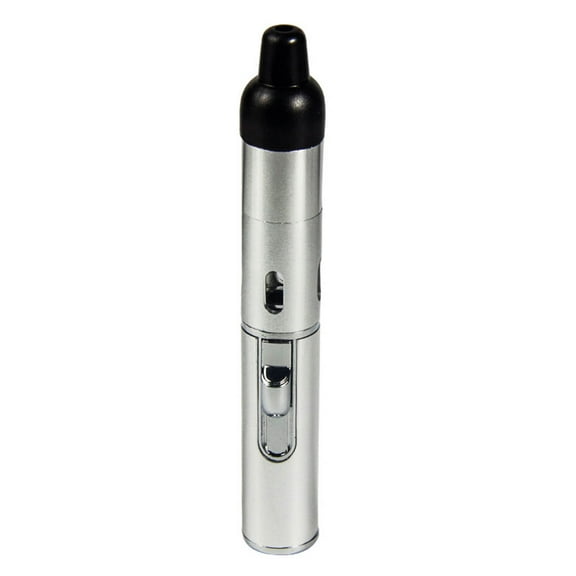 Silver Rechargeable Butane Torch Lighter Adjustable Flame Refillable Multipurpose Lighter For Kitchen Camping Outdoor Use Portable Metal Construction 0.115 Lbs