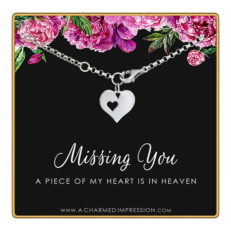 A piece of my hotsell heart lives in heaven charm