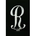 thumbnail image 1 of Silver Rhinestone Monogram Wedding Cake Topper Top Letter Initial"R", 1 of 3