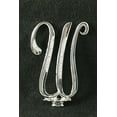 thumbnail image 1 of Silver Rhinestone Monogram Wedding Cake Topper Top Letter Initial"W", 1 of 3