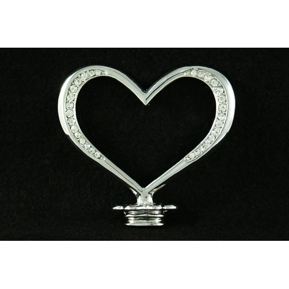 Silver Rhinestone Monogram Wedding Cake Topper Top Letter Shape""