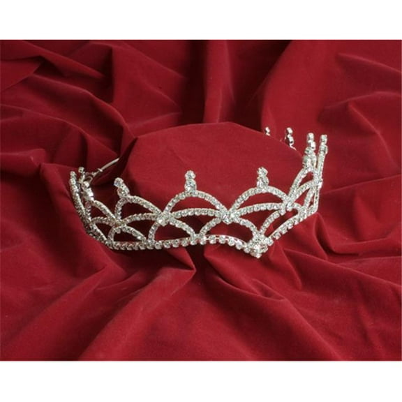 Silver Rhinestone Queen Crown