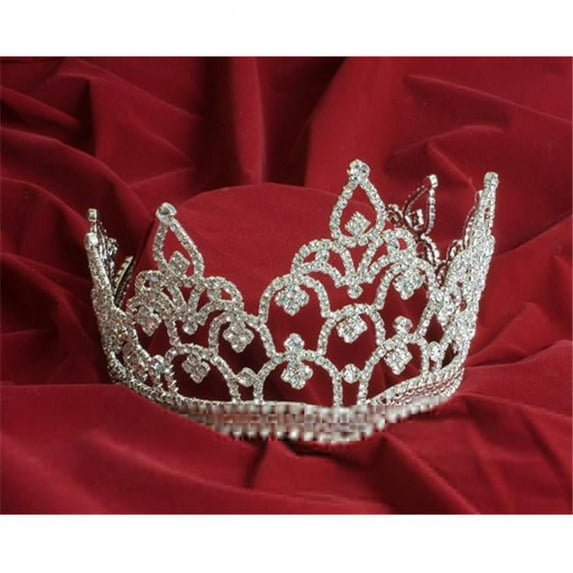 Silver Rhinestone Queen Crown