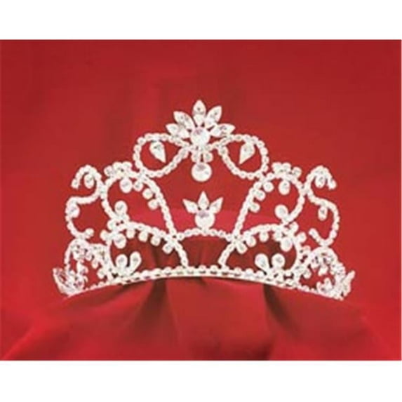 Silver Rhinestone Queen Crown